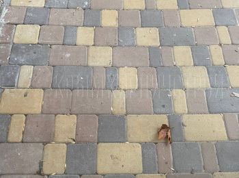 Тротуарная плитка Старый город коричневая+бежевая+желтая